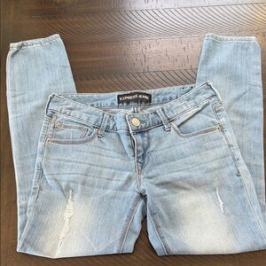 Express Women's Skinny Jeans in Light Blue